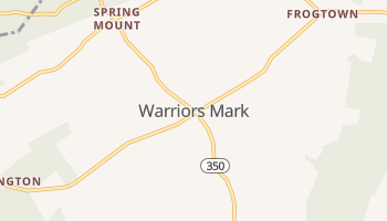Warriors Mark, Pennsylvania map