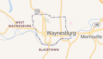 Waynesburg, Pennsylvania map