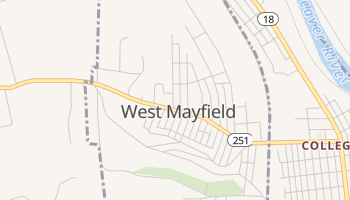 West Mayfield, Pennsylvania map