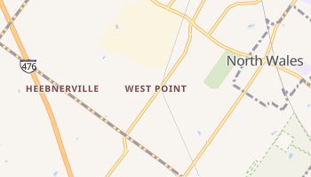 West Point, Pennsylvania map