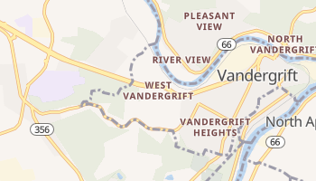West Vandergrift, Pennsylvania map