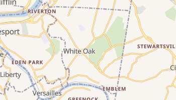 White Oak, Pennsylvania map