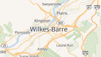 Wilkes-Barre, Pennsylvania map