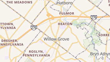 Willow Grove, Pennsylvania map