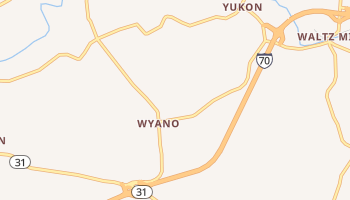 Wyano, Pennsylvania map