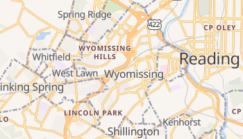 Wyomissing, Pennsylvania map