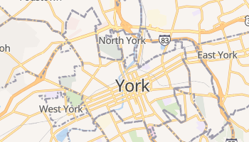 York, Pennsylvania map