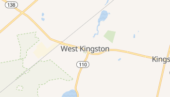 West Kingston, Rhode Island map