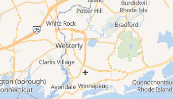 Westerly, Rhode Island map