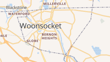 Woonsocket, Rhode Island map