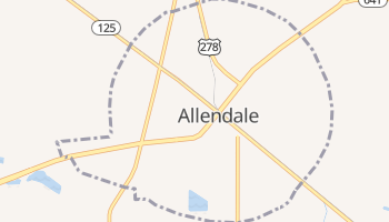 Allendale, South Carolina map