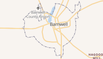Barnwell, South Carolina map