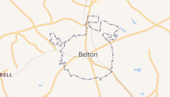 Belton, South Carolina map