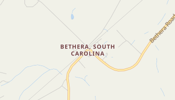 Bethera, South Carolina map