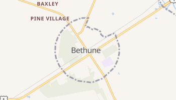 Bethune, South Carolina map