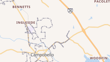 Campobello, South Carolina map
