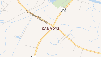 Canadys, South Carolina map