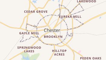 Chester, South Carolina map
