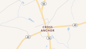 Cross Anchor, South Carolina map