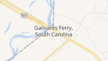 Galivants Ferry, South Carolina map