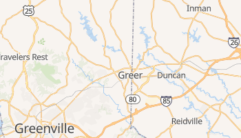 Greer, South Carolina map