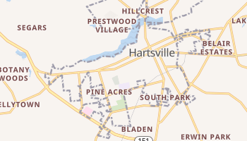 Hartsville, South Carolina map