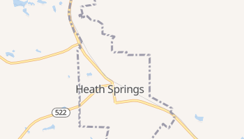 Heath Springs, South Carolina map