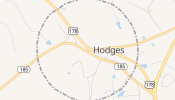 Hodges, South Carolina map