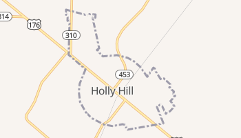 Holly Hill, South Carolina map