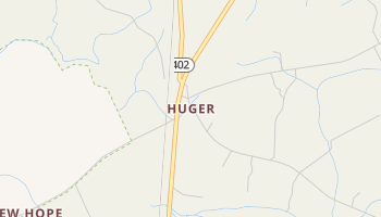 Huger, South Carolina map