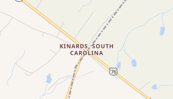 Kinards, South Carolina map