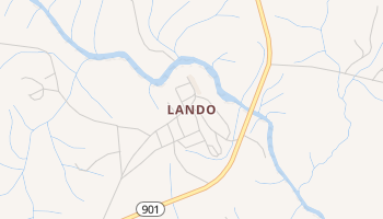 Lando, South Carolina map