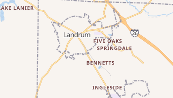 Landrum, South Carolina map