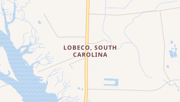 Lobeco, South Carolina map