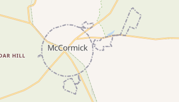 McCormick, South Carolina map