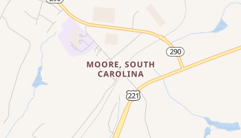 Moore, South Carolina map