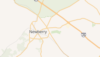 Newberry, South Carolina map