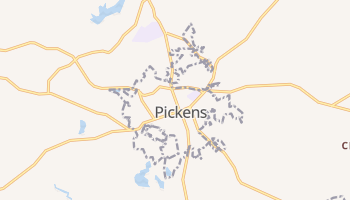 Pickens, South Carolina map