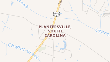 Plantersville, South Carolina map
