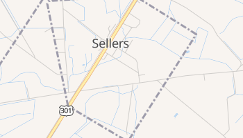 Sellers, South Carolina map