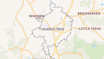 Travelers Rest, South Carolina map