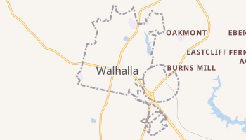 Walhalla, South Carolina map