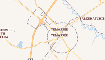 Yemassee, South Carolina map