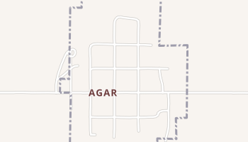 Agar, South Dakota map