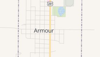 Armour, South Dakota map