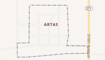 Artas, South Dakota map
