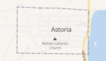 Astoria, South Dakota map