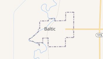 Baltic, South Dakota map