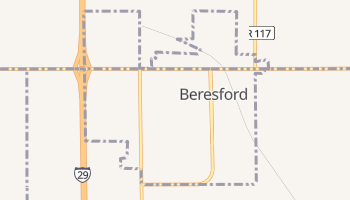 Beresford, South Dakota map