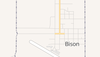 Bison, South Dakota map